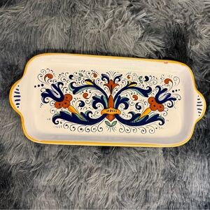 Ceramica Nova Deruta Made In Italy Ceramic Platter Hand Painted